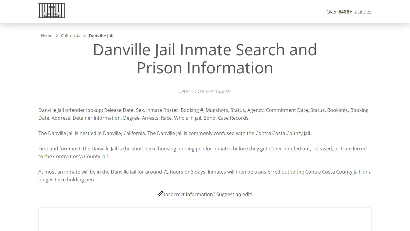Danville Jail Inmate Search, Visitation, Phone no ...